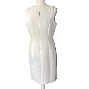 Tahari  Arthur s Levine Classic White Midi Dress